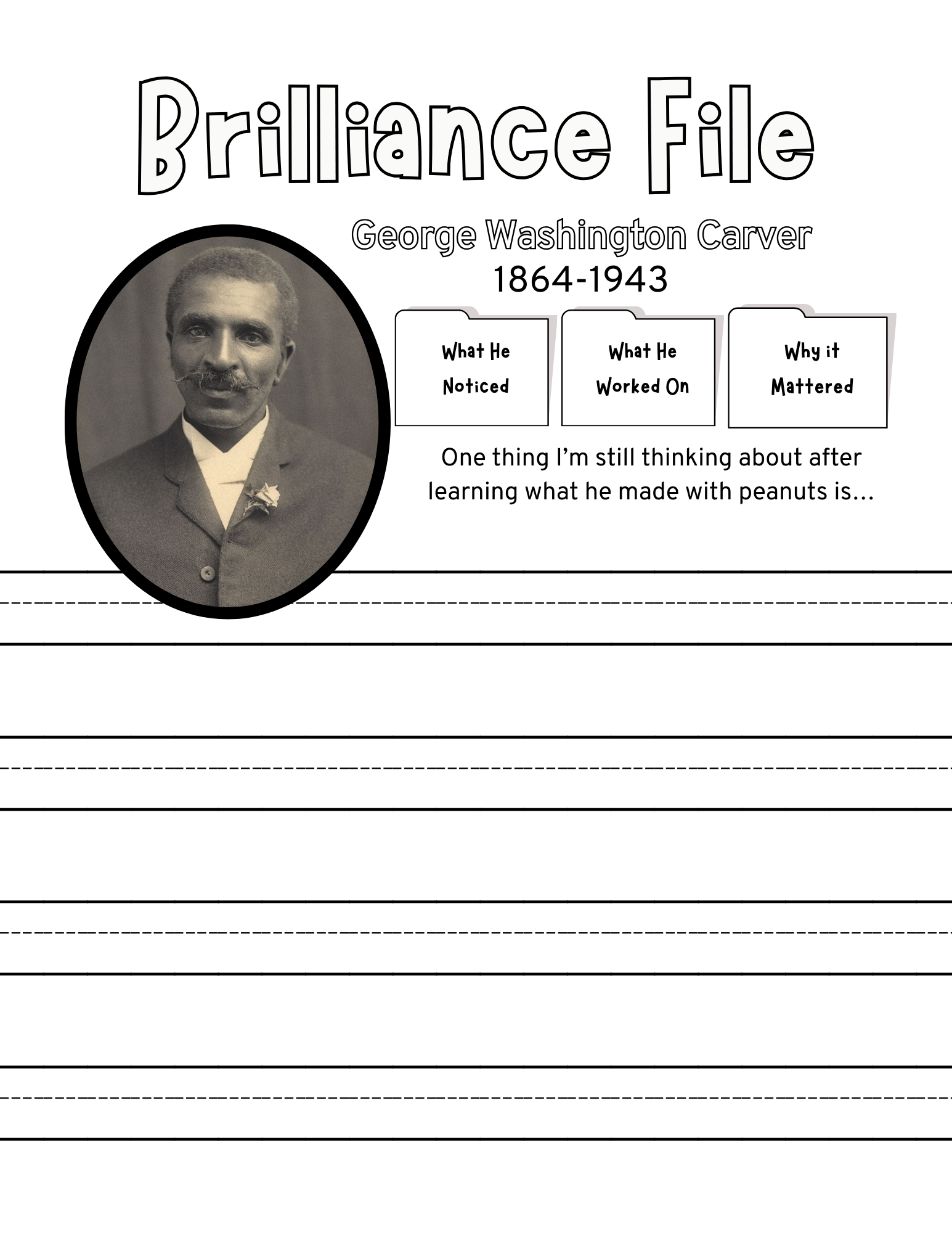 Brilliant & Becoming Sample: George Washington Carver - Image 2